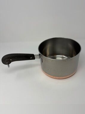Vintage Revere Ware 3 Qt Copper Bottom Saucepan Pot 1801 Pre-1968 No Lid